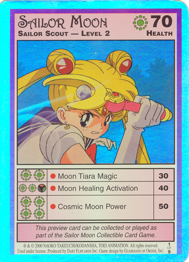 Sailor Moon CCG Collectible Card Game Dart 2000 player Mat Promo 