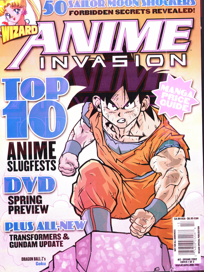 Wizard Anime Invasion #2 Dragon Ball Z Spring 2002 Magazine
